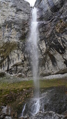 Fototapeta na wymiar beautiful waterfall called Cascada Vânturătoarea in National park Nationalpark Domogled-Valea Cernei