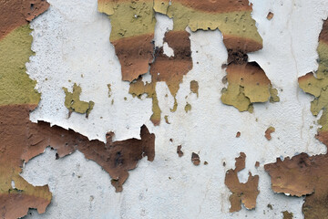 abstract form in grunge wall