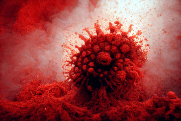Coronavirus red virus