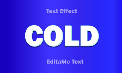 cold 3d editable text effect