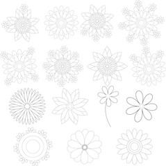 floral coloring pages for adults and kids