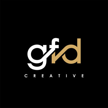 GFD Letter Initial Logo Design Template Vector Illustration