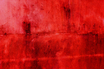 Scary red background, spooky bloody wall background. walls with blood texture for horror and...