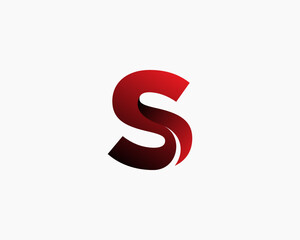 Letter S logo design with gradient color. Suitable for brand logo etc.