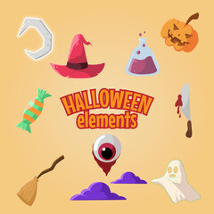 premium halloween elements