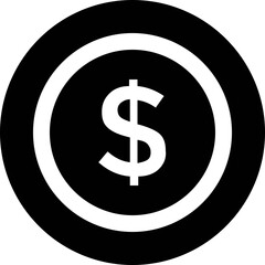 Dollar Coin Vector Icon