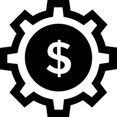 Money Gear Vector Icon