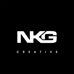 NKG Letter Initial Logo Design Template Vector Illustration