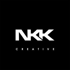 Fototapeta premium NKK Letter Initial Logo Design Template Vector Illustration
