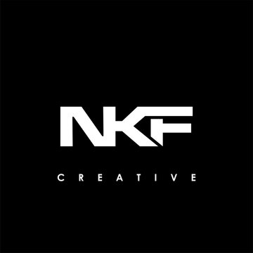 NKF Letter Initial Logo Design Template Vector Illustration