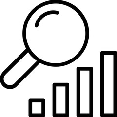 Graph Analysis Vector Icon