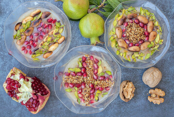 Traditional delicious Turkish dessert; Ashura (Asure)