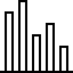 Bar Graph Vector Icon