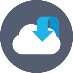 Cloud computing Vector Icon