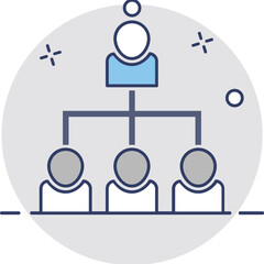 People Hierarchy Vector Icon
