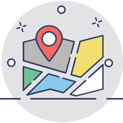 Map Location Vector Icon