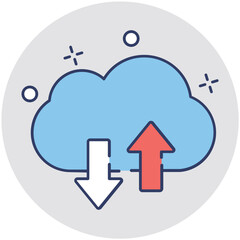 Cloud Computing Vector Icon