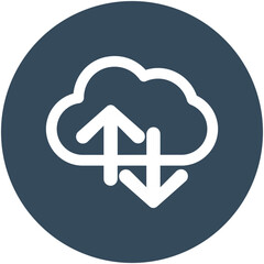 cloud computing Isolated Vector icon which can easily modify or edit

