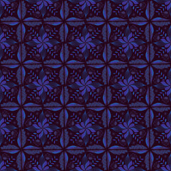 Leaves Seamless Pattern Background Garden Nature Plant Art Traditional Ornament 