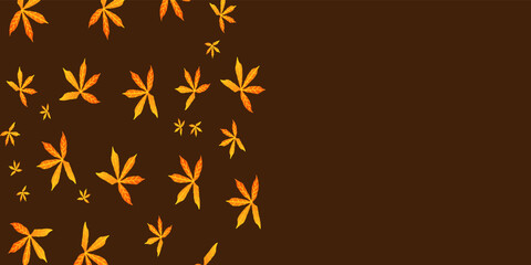 Abstract pattern background with orange leaves