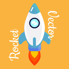 space ship rocket vector design fit for space banner,galaxy,business,growing,future,finance,etc 