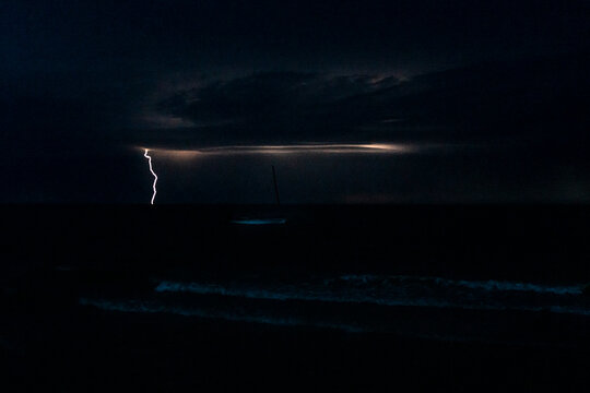 Lightning On The Beach