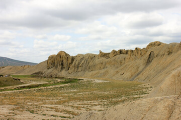 Endless mountains of Gobustan.