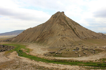 Endless mountains of Gobustan.