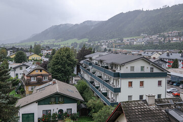 Fototapeta premium View of the Town of Schladming, a major tourist attraction, located in Styria, Austria