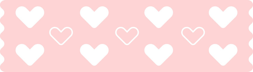 masking washi tape cute, love heart.