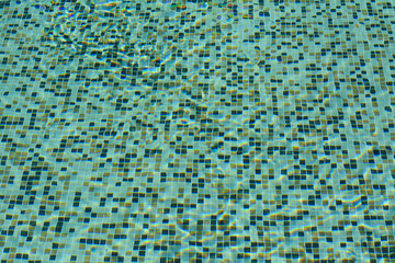 View of cool clear water in swimming pool