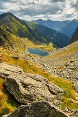 Fototapeta premium Glacial lake in the mountains