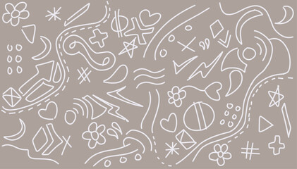 Abstract background with line kshapes