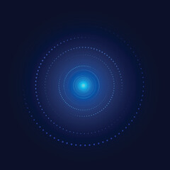 Big data technology circle design background. Internet connection, abstract sense of science and technology analytics concept graphic design. Vector illustration