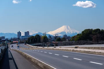 Foto op Canvas 富士山と道路 © Snoopy walk