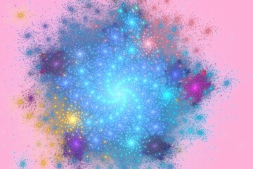 abstract background color trends 2022 , art unique 3D illustration, multicolored fractal design composition banner