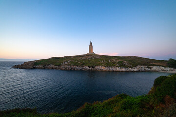 Fototapeta na wymiar Torre de Hércules. Lighthouse Tower
