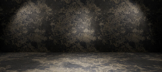 interior, background, room with a wall, empty room for advertising, hollow room for product placement, product promotion platform with spotlight