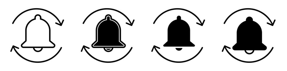 Obraz premium Notification icon vector set. alarm illustration sign collection. Message symbol or logo.