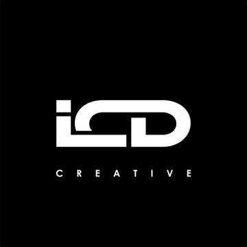 ICD Letter Initial Logo Design Template Vector Illustration