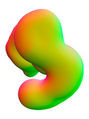 3d Abstract Colorful liquid Shapes