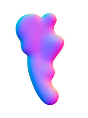 3d Abstract Colorful liquid Shapes
