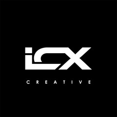 Fototapeta premium ICX Letter Initial Logo Design Template Vector Illustration