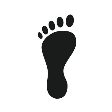 footprints icon with simple design