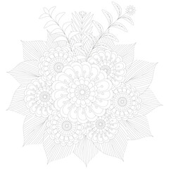 floral coloring pages for adults and kids