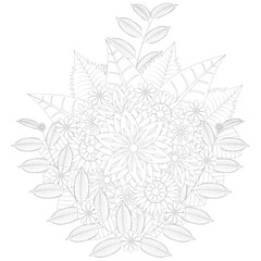 floral coloring pages for adults and kids