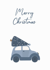 Merry Christmas Template Card 