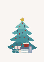 Merry Christmas Template Card 