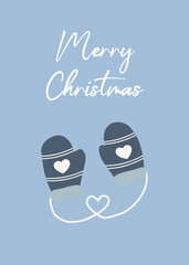 Merry Christmas Template Card 