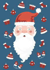 Merry Christmas Template Card 